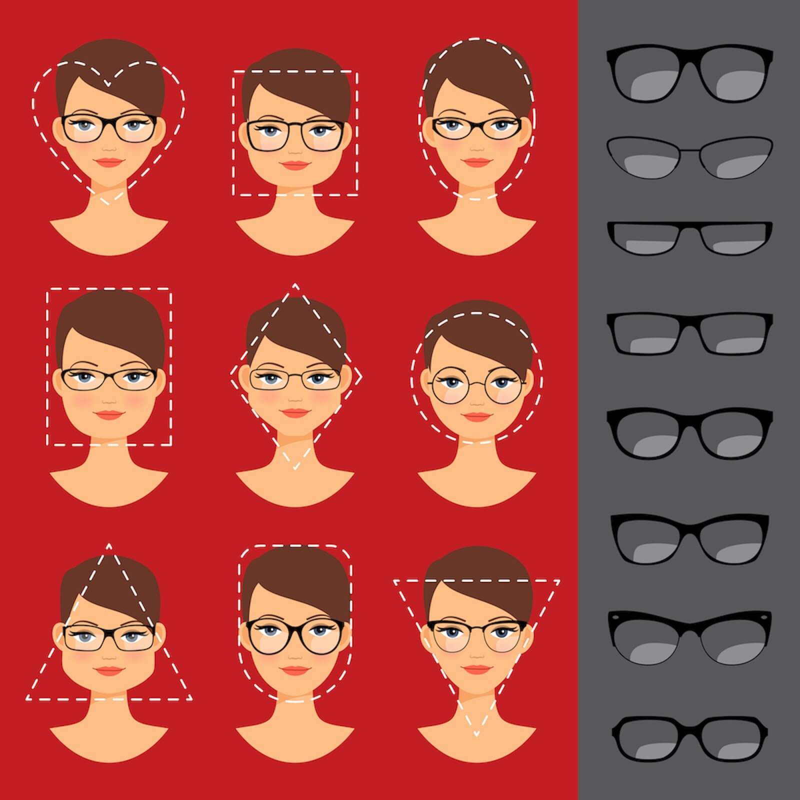 Glasses for each face type on sale